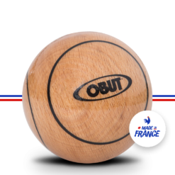 Obut Junior en bois (jeu de 3 boules) - 1 strie