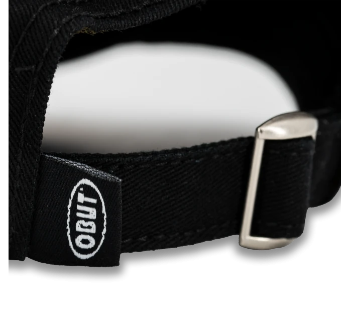 Obut zwarte pet met mosterdgeel vintage logo - Afbeelding 3